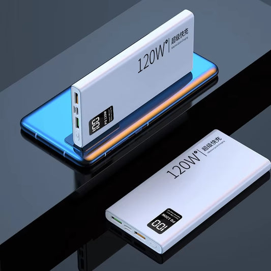 80,000mAh Power Bank with 120W Super Fast Charging - High Capacity Portable Battery Charger with Digital Display for iPhone and Xiaomi Devices