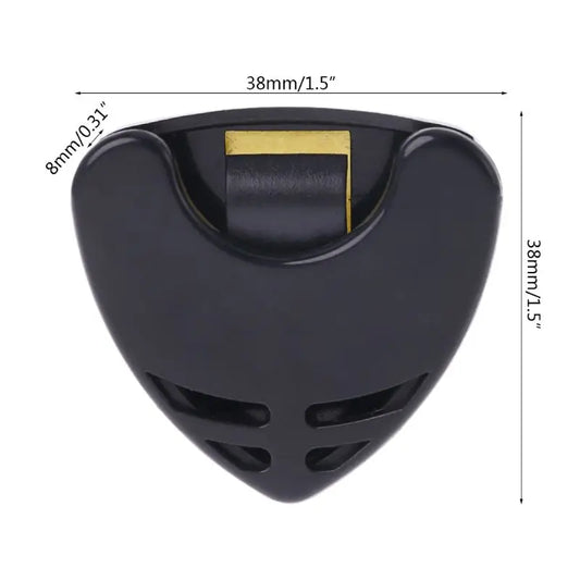 Guitar Pick Holder - Plastic Plectrum Case with Self-Adhesive Triangle Design, Available in 1, 5, or 10 Pieces