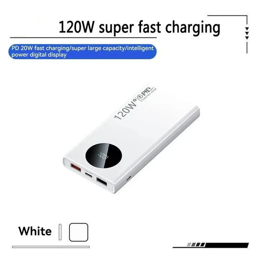 80,000mAh High-Capacity Power Bank with 120W Super Fast Charging for iPhone, Samsung, Huawei, and Xiaomi Devices